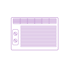 Fixture Types Air Conditioner Stencil Svg Design File, Free Vectors File